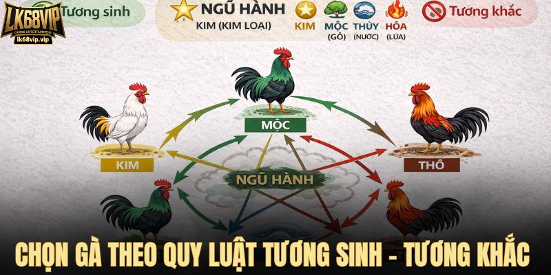 Chọn gà theo quy luật tương sinh – tương khắc