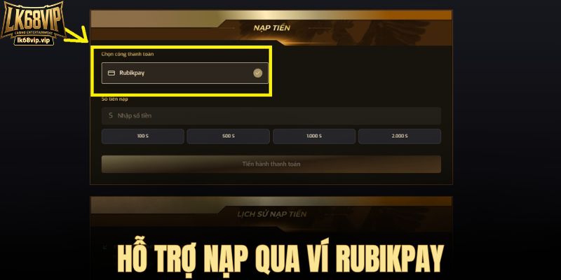 Rubikpay là ví tiền được hỗ trợ